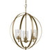 Myhouse Lighting Kichler - 44034NBR - Three Light Chandelier - Winslow - Natural Brass