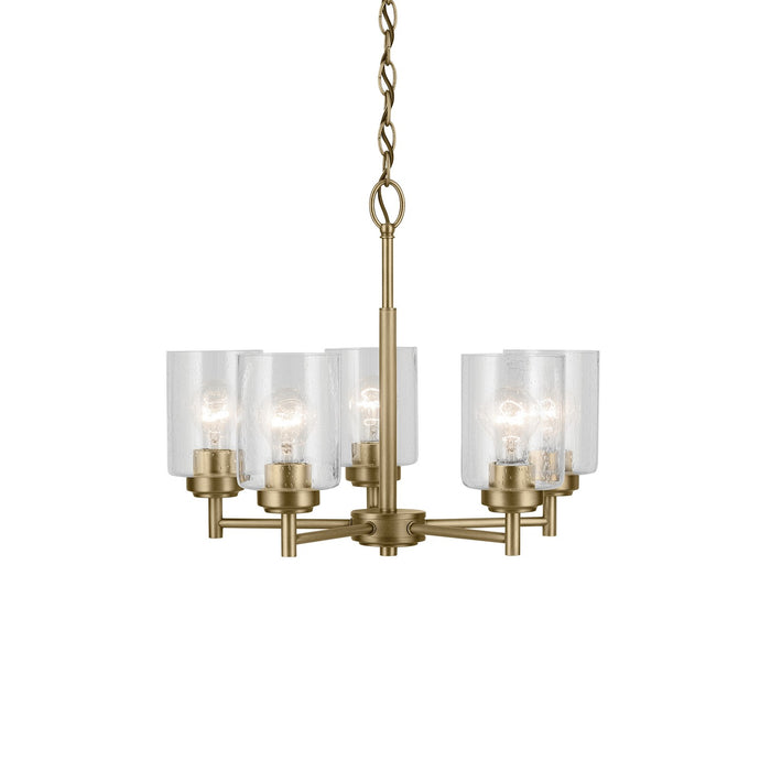 Myhouse Lighting Kichler - 44030NBR - Five Light Chandelier - Winslow - Natural Brass