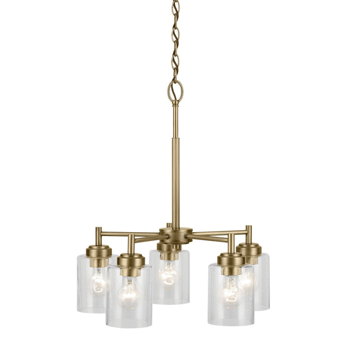 Myhouse Lighting Kichler - 44030NBR - Five Light Chandelier - Winslow - Natural Brass