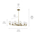 Myhouse Lighting Kichler - 44035NBR - Eight Light Chandelier - Winslow - Natural Brass