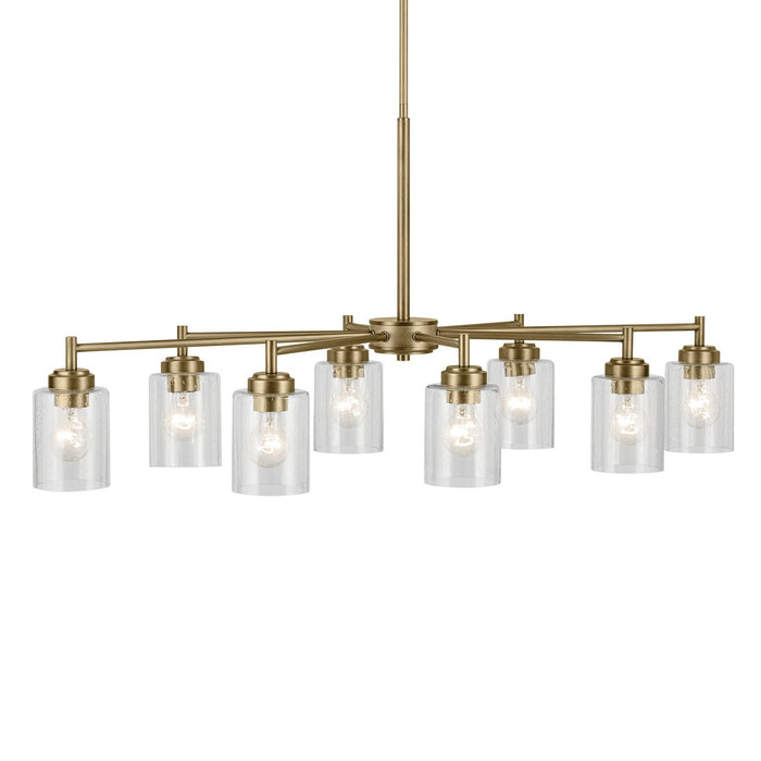 Myhouse Lighting Kichler - 44035NBR - Eight Light Chandelier - Winslow - Natural Brass