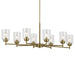 Myhouse Lighting Kichler - 44035NBR - Eight Light Chandelier - Winslow - Natural Brass