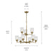 Myhouse Lighting Kichler - 44031NBR - Nine Light Chandelier - Winslow - Natural Brass