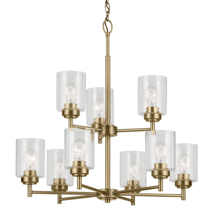 Myhouse Lighting Kichler - 44031NBR - Nine Light Chandelier - Winslow - Natural Brass