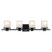 Myhouse Lighting Kichler - 45152BK - Four Light Bath - Tully - Black