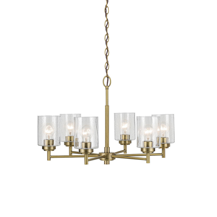 Myhouse Lighting Kichler - 52616NBR - Six Light Chandelier - Winslow - Natural Brass