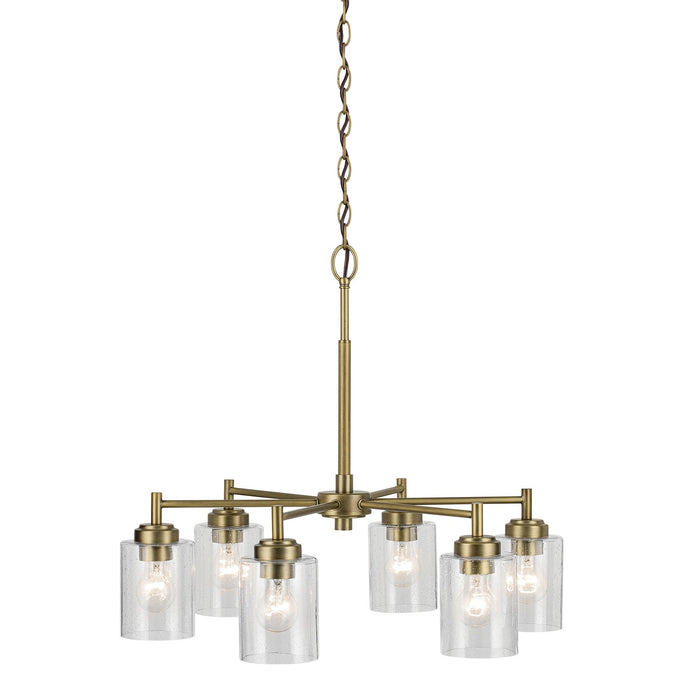 Myhouse Lighting Kichler - 52616NBR - Six Light Chandelier - Winslow - Natural Brass