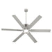 Myhouse Lighting Quorum - 10656-65 - 65" Patio Fan - Zeus - Satin Nickel