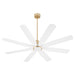 Myhouse Lighting Quorum - 33608-80 - 60" Patio Fan - Rosales - Aged Brass