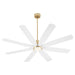 Myhouse Lighting Quorum - 33608-80 - 60" Patio Fan - Rosales - Aged Brass