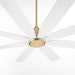 Myhouse Lighting Quorum - 33608-80 - 60" Patio Fan - Rosales - Aged Brass