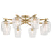 Myhouse Lighting Quorum - 358-8-80 - Eight Light Ceiling Mount - Veno - Aged Brass