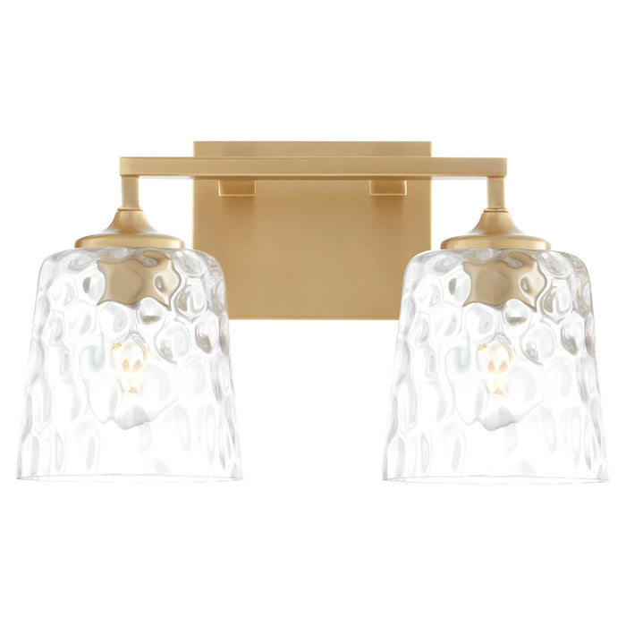 Myhouse Lighting Quorum - 5005-2-180 - Two Light Vanity - Eldorado - Aged Brass