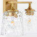 Myhouse Lighting Quorum - 5005-2-180 - Two Light Vanity - Eldorado - Aged Brass