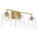 Myhouse Lighting Quorum - 5005-3-180 - Three Light Vanity - Eldorado - Aged Brass