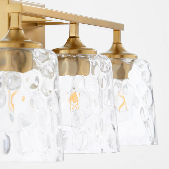 Myhouse Lighting Quorum - 5005-3-180 - Three Light Vanity - Eldorado - Aged Brass