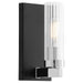 Myhouse Lighting Quorum - 533-1-5914 - One Light Vanity - Kilbey - Matte Black w/ Chrome