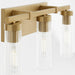 Myhouse Lighting Quorum - 533-3-80 - Three Light Vanity - Kilbey - Aged Brass