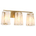 Myhouse Lighting Quorum - 5575-3-80 - Three Light Vanity - Prestige - Aged Brass