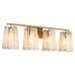 Myhouse Lighting Quorum - 5575-4-80 - Four Light Vanity - Prestige - Aged Brass