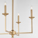 Myhouse Lighting Quorum - 6005-4-80 - Four Light Chandelier - Eldorado - Aged Brass