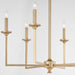 Myhouse Lighting Quorum - 6005-6-80 - Six Light Chandelier - Eldorado - Aged Brass