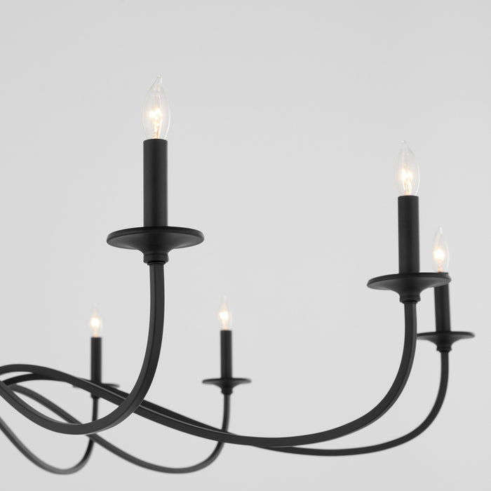 Myhouse Lighting Quorum - 6021-10-59 - Ten Light Chandelier - Maryse - Matte Black