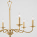 Myhouse Lighting Quorum - 6021-6-80 - Six Light Chandelier - Maryse - Aged Brass