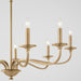 Myhouse Lighting Quorum - 6021-9-80 - Nine Light Chandelier - Maryse - Aged Brass