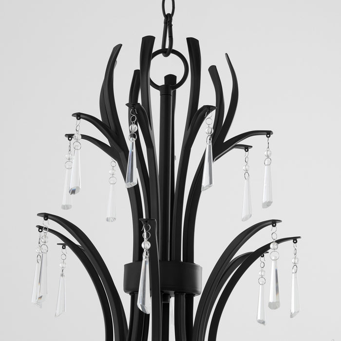 Myhouse Lighting Quorum - 621-8-59 - Eight Light Chandelier - Majesty - Matte Black