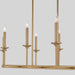 Myhouse Lighting Quorum - 6505-8-80 - Eight Light Linear Chandelier - Eldorado - Aged Brass