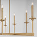 Myhouse Lighting Quorum - 6505-8-80 - Eight Light Linear Chandelier - Eldorado - Aged Brass