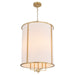 Myhouse Lighting Quorum - 6705-4-80 - Four Light Entry - Eldorado - Aged Brass