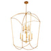 Myhouse Lighting Quorum - 6812-9-74 - Nine Light Entry - Mantle - Gold Leaf