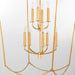 Myhouse Lighting Quorum - 6812-9-74 - Nine Light Entry - Mantle - Gold Leaf
