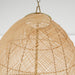 Myhouse Lighting Quorum - 6900-5-80 - Five Light Pendant - Rattan - Aged Brass