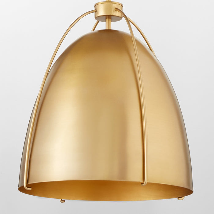 Myhouse Lighting Quorum - 860-1-80 - One Light Pendant - Jamie - Aged Brass