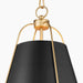 Myhouse Lighting Quorum - 861-1-5980 - One Light Pendant - Jamie - Matte Black w/ Aged Brass