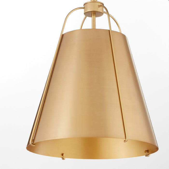 Myhouse Lighting Quorum - 861-1-80 - One Light Pendant - Jamie - Aged Brass