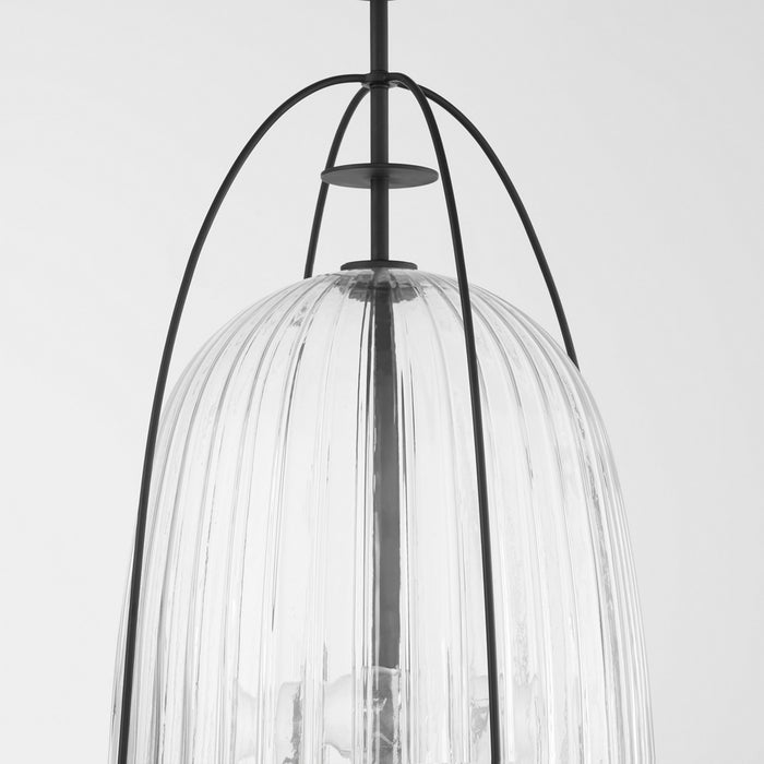 Myhouse Lighting Quorum - 864-3-59 - Three Light Pendant - Alice - Matte Black