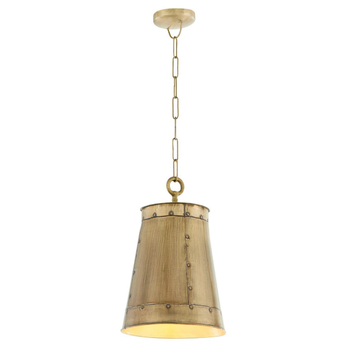 Myhouse Lighting Quorum - 87-1-75 - One Light Pendant - Artisan - Artisan Brass