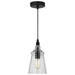 Myhouse Lighting Generation Lighting. - P1449MBK - One Light Mini Pendant - Loras - Midnight Black