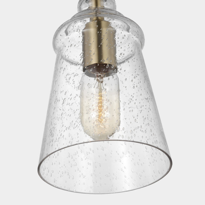 Myhouse Lighting Generation Lighting. - P1449SB - One Light Mini Pendant - Loras - Satin Brass