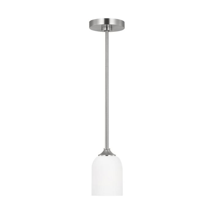 Myhouse Lighting Generation Lighting. - GLP1021BS - One Light Mini Pendant - Emile - Brushed Steel