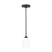 Myhouse Lighting Generation Lighting. - GLP1021MBK - One Light Mini Pendant - Emile - Midnight Black