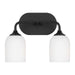 Myhouse Lighting Generation Lighting. - GLV1022MBK - Two Light Vanity - Emile - Midnight Black