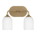 Myhouse Lighting Generation Lighting. - GLV1022SB - Two Light Vanity - Emile - Satin Bronze