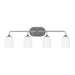 Myhouse Lighting Generation Lighting. - GLV1024BS - Four Light Vanity - Emile - Brushed Steel