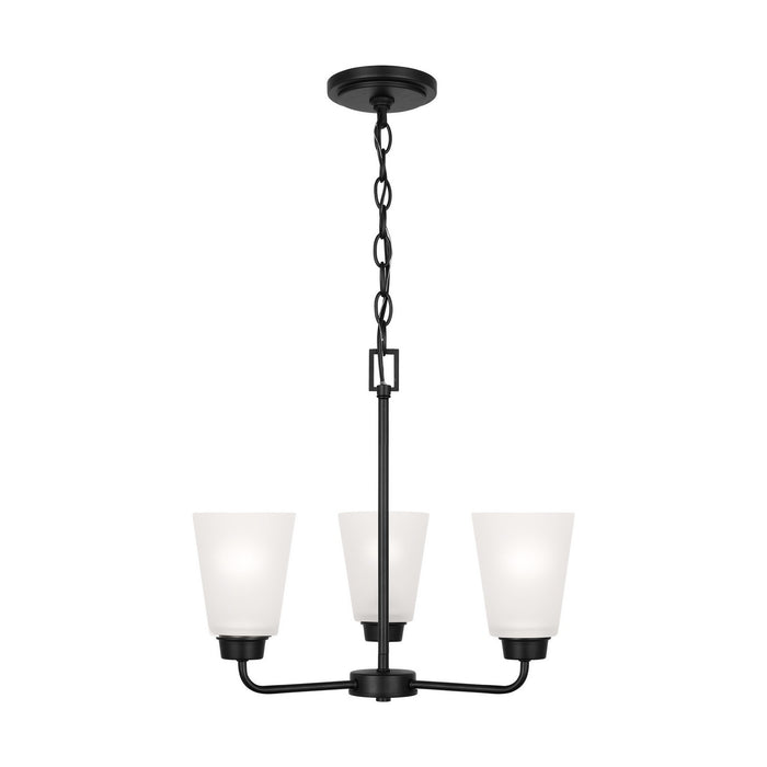 Myhouse Lighting Generation Lighting. - 3115203-112 - Three Light Chandelier - Kerrville - Midnight Black