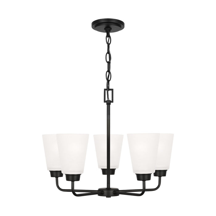 Myhouse Lighting Generation Lighting. - 3115205-112 - Five Light Chandelier - Kerrville - Midnight Black